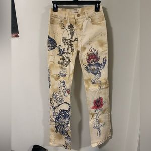 Roberto cavalli slim tattoo pants